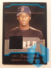 2004 Bowman Draft Picks Fausto Carmona First Year GU Jersey #BDP148 Indians